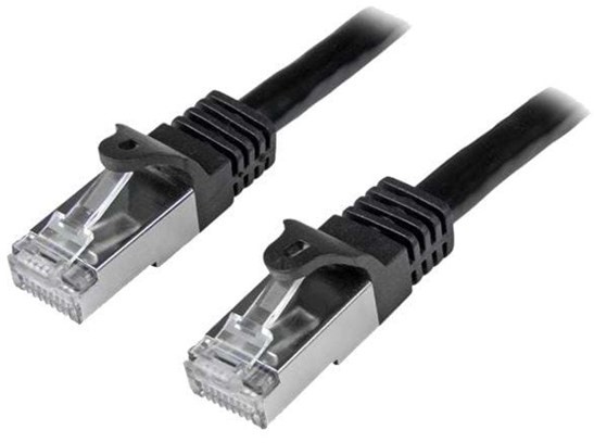 StarTech com 3m Black Cat6 / Cat 6 Shielded (SFTP) Patch Cable 3 m - patchkabel - 3 m - sort N6SPAT3MBK