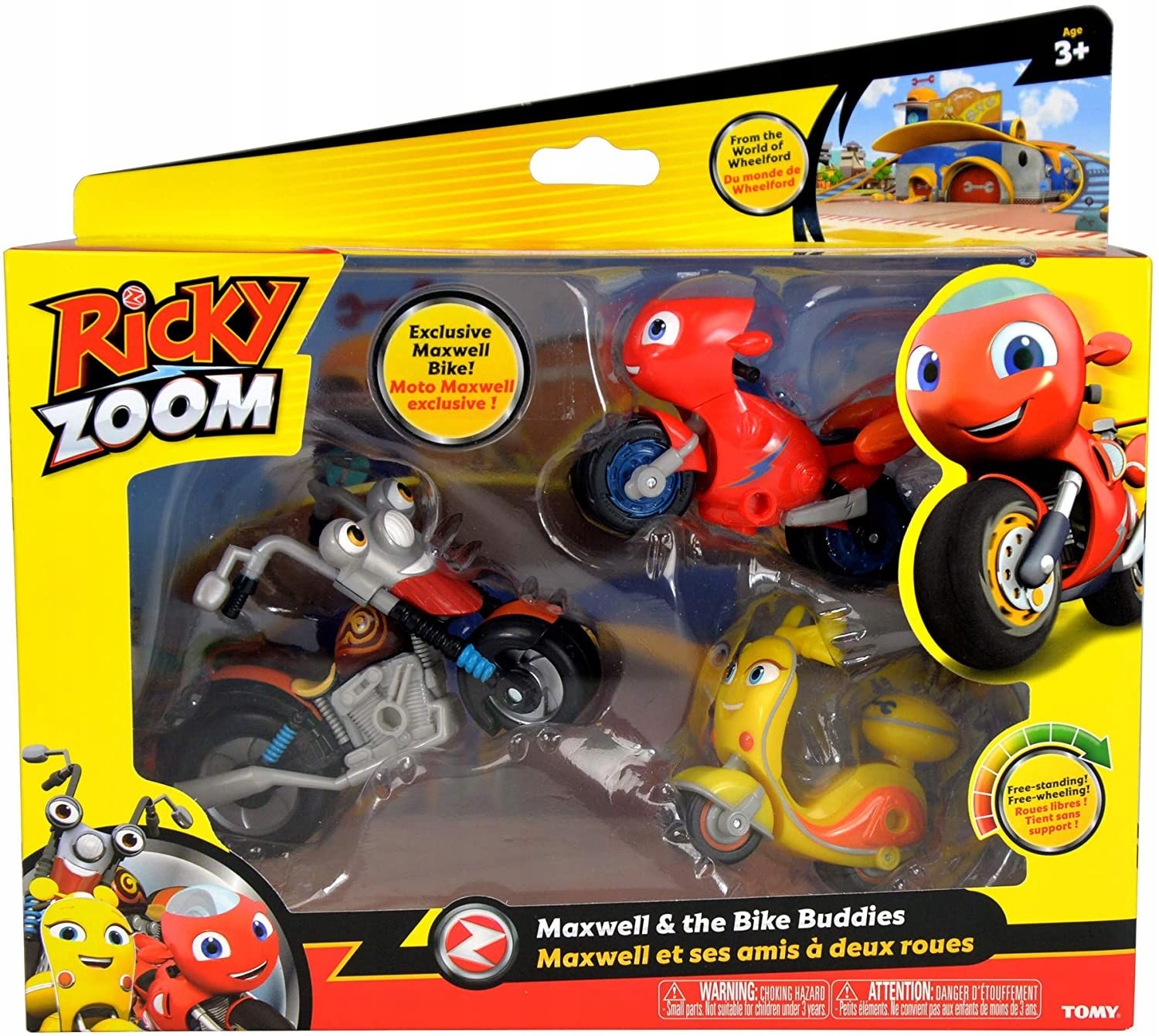 Motor Ricky Zoom Zestaw Figurek Scootio Maxwell