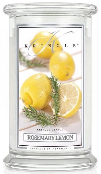 Kringle Candle CANDLES Świeca zapachowa Large 2 knoty - Rosemary Lemon - Rozmaryn z Cytryną KR_świeca_L_rosemar_lemon