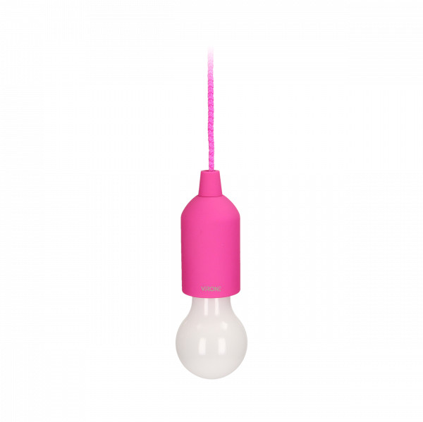 Orno Bateryjna lampka nocna na sznurku 1W LED, 3 x AAA, różowa