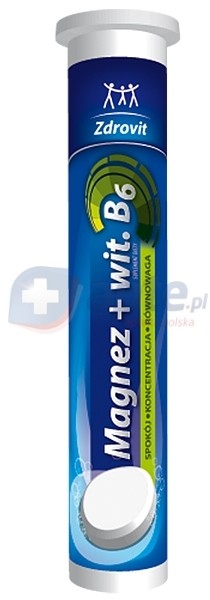 Natur Produkt Zdrovit Zdrovit Magnez z Witaminą B6 x24 tabletki musujące o smaku cytrynowym