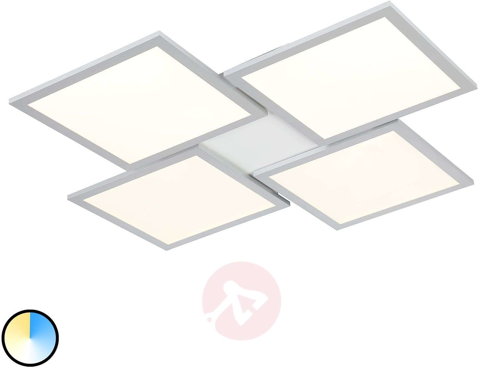 Lampenwelt com Lampa sufitowa LED Ilira, ściemniana, CCT, 4-pkt.