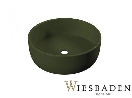 Wiesbaden Umywalka nablatowa ceramiczna 37 cm ARENA ciemnozielona 32.2101
