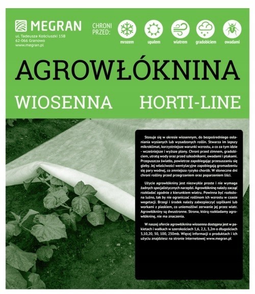 Agrowłóknina Horti-line Wiosenna 1,6 x 5m MEG0528