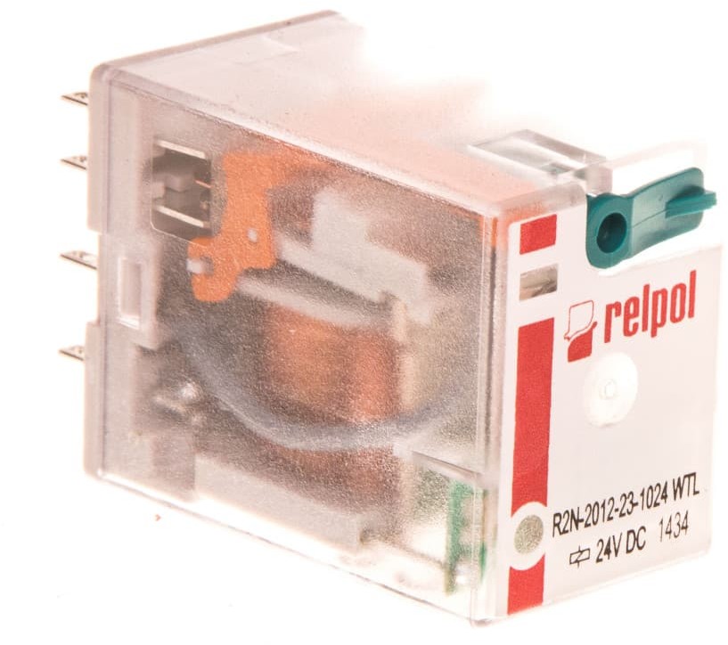 Relpol Przekaźnik przemysłowy 2P 24V DC AgNi R2N-2012-23-1024-WTL