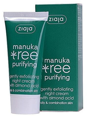 Ziaja Krem na noc delikatnie złuszczający Manuka Tree Purifying 50 ml