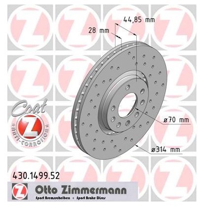 Zimmermann Tarcza hamulcowa 430.1499.52