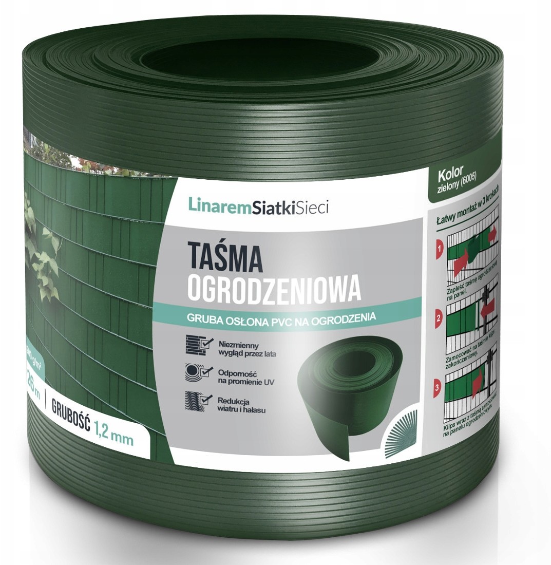 Osłona Na Płot Balkon Panele Premium ZIElONA 26m