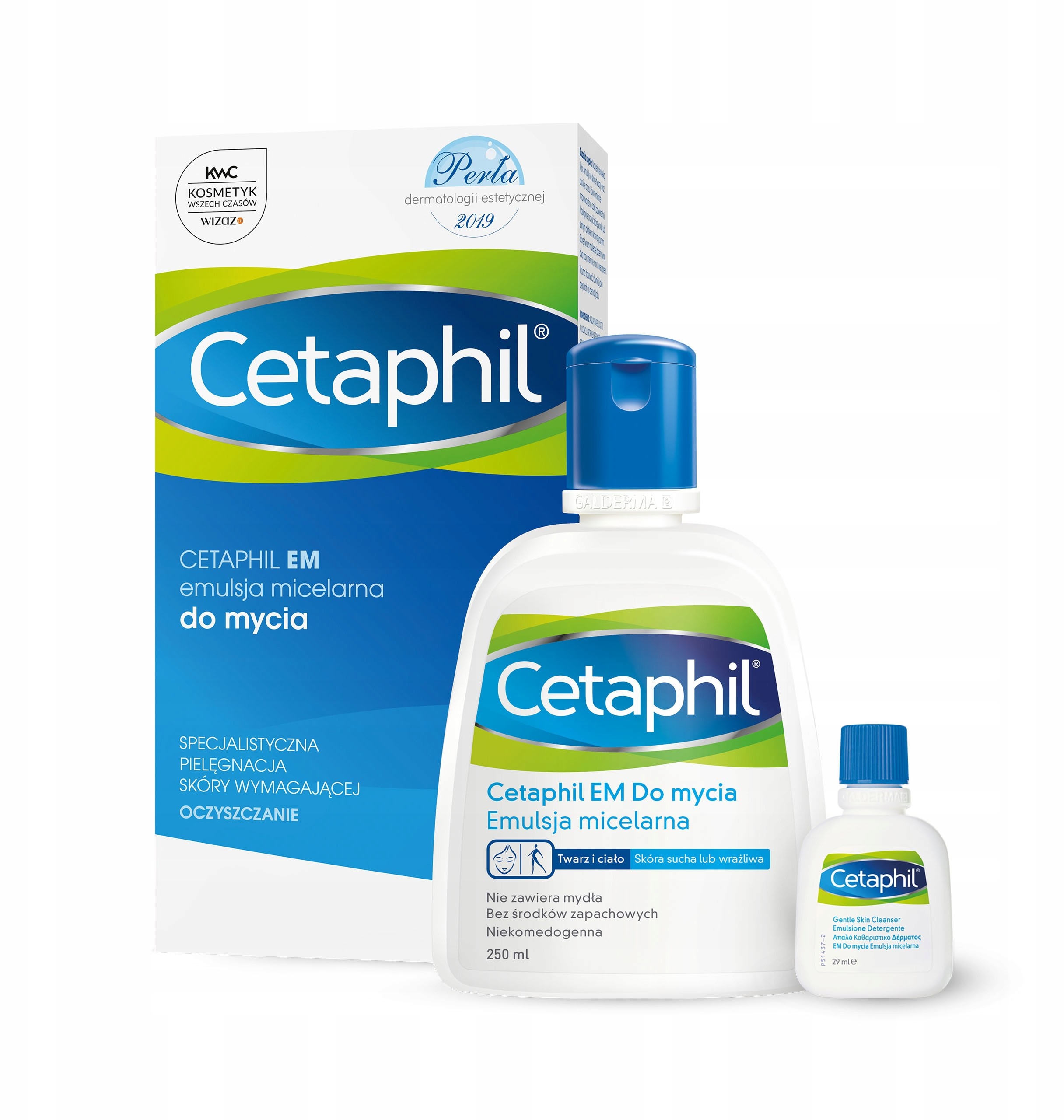 Cetaphil Em Emulsja 250 ml i mini produkt Em 29 ml