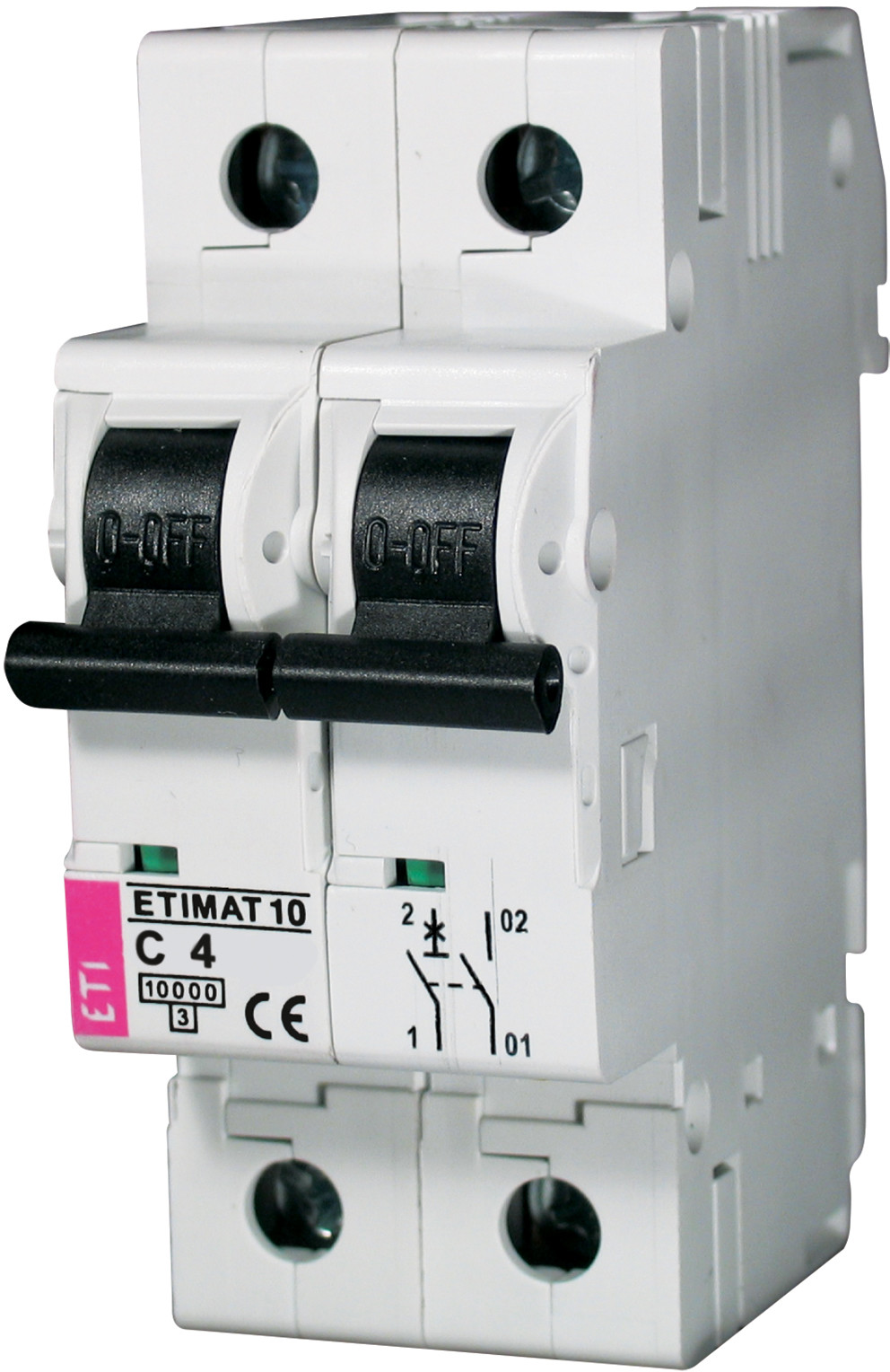 ETI Wyłącznik-nadprądowy-ETIMAT-10-1P+N-C-4A-10kA 2132710