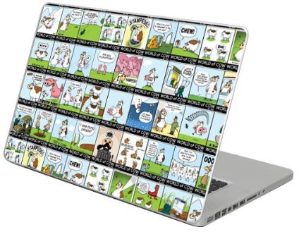 Diabloskinz Cow Skin naklejka (do Apple MacBook Pro, 15 cali/38,1 cm, winyl, samoprzylepna) B0094-0046-0015