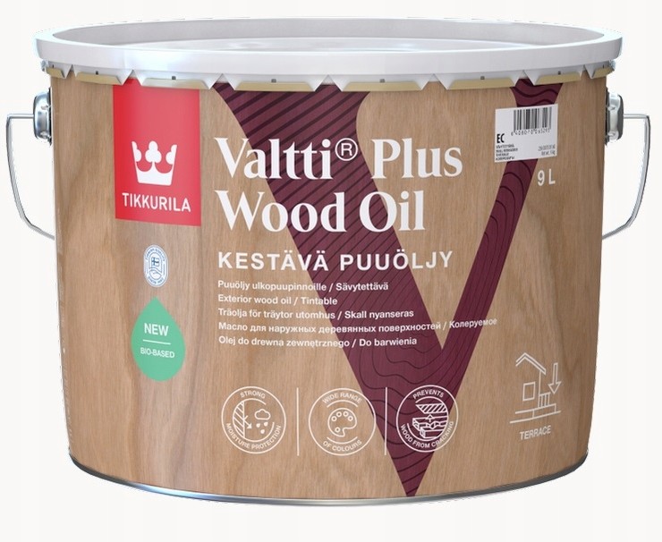 Tikkurila Valtti Plus Wood Oil- olej do drewna, 9l