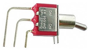 Velleman Przełącznik dźwigniowy 90° VERTICAL TOGGLE SWITCH SPDT ON-(ON) 8019LA