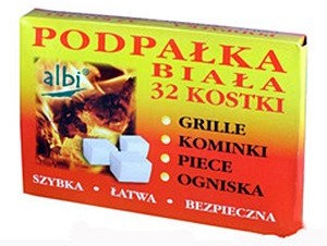 Podpałka do grilla 32 kostka biała 77676