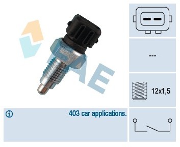 FAE Przełącznik, swiatło cofania 40660