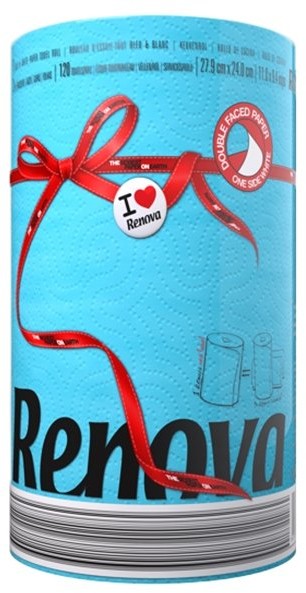 Renova Ręcznik papierowy RENOVA Red Label, niebieski, 1 szt.