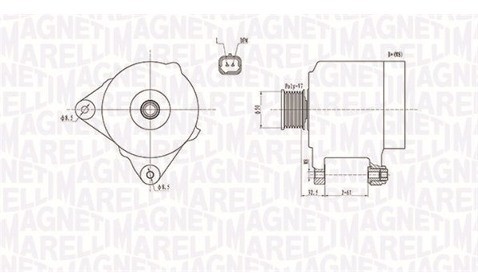 MAGNETI MARELLI Alternator 063731768010 063731768010