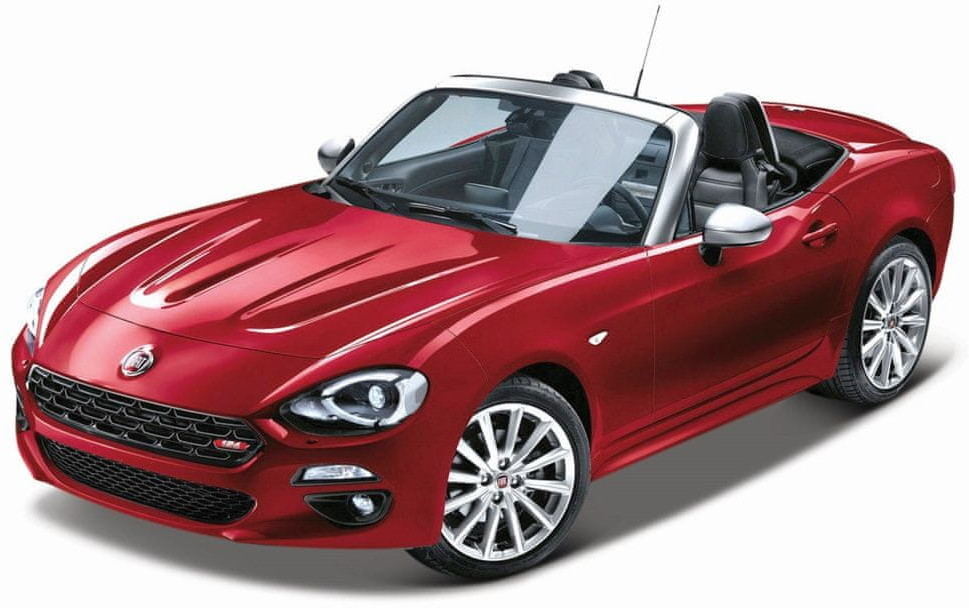 Bburago Fiat 124 Spider 1:24 czerwony