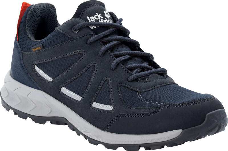 Jack Wolfskin Woodland 2 Texapore Low Shoes Men, niebieski UK 9 | EU 43 2022 Buty turystyczne 4051271-1178-090