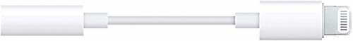 Tec-Digi Tec-Digi Adapter gniazda słuchawkowego Lightning do 3,5 mm kompatybilny ze wszystkimi iPhonami, w tym 8/8 Plus/X/Xr/Xs/7/7 Plus, obsługuje iOS 11,10.3 i więcej - biały
