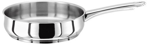 Stellar Otwarta od  S111 patelnia 20 cm ze stali nierdzewnej, srebrny, 12.8 x 39.3 x 22.3 cm S111