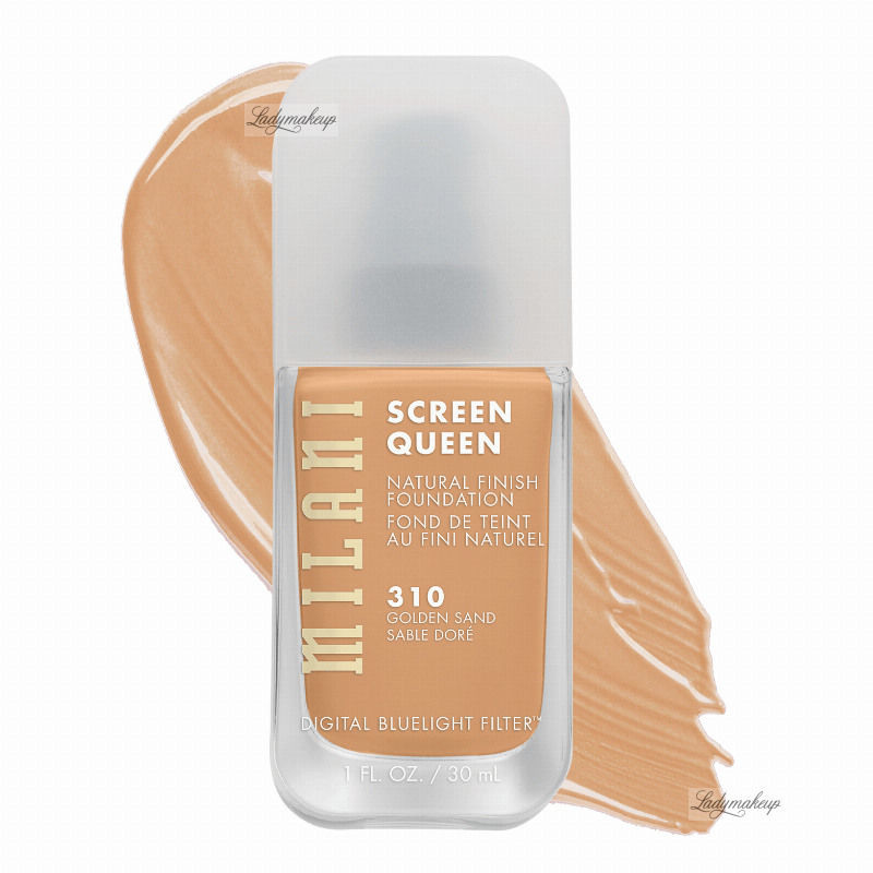 MILANI SCREEN QUEEN FOUNDATION - Podkład z efektem naturalnego wykończenia - 310 GOLDEN SAND