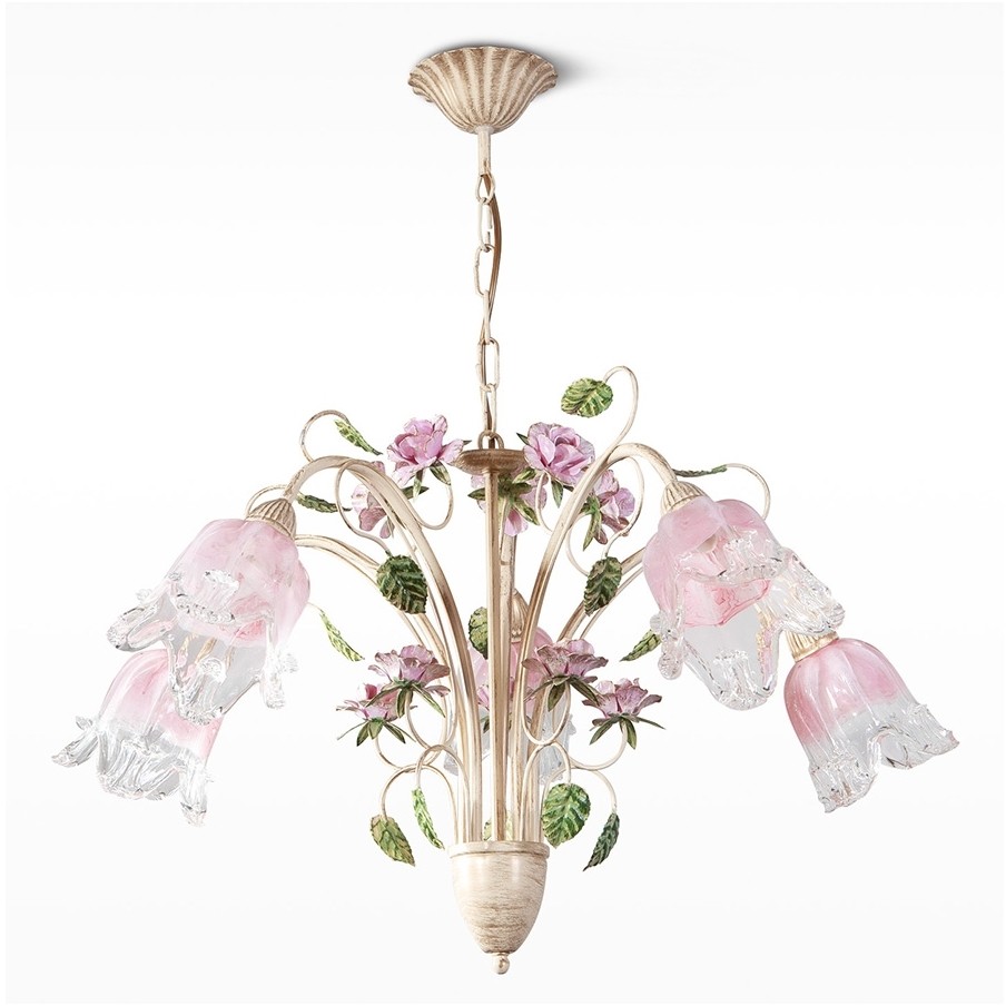 Light4home Żyrandol na łańcuchu ISABEL 5xE14/40W/230V