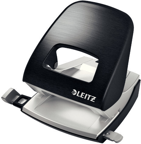 Leitz DZIURKACZ DUŻY METALOWY STYLE, 10 LAT GWARANCJI, 30 KARTEK, CZARNY