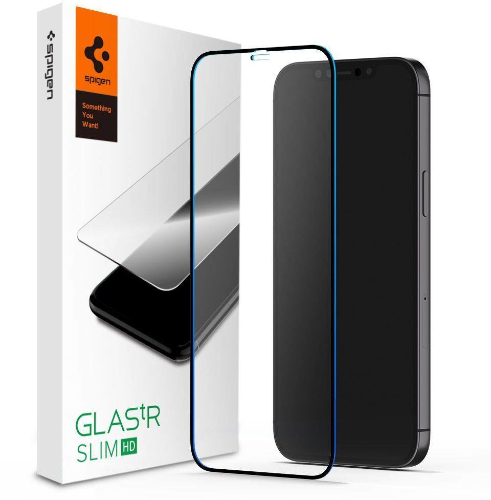 Spigen SZKŁO HARTOWANE SPIGEN GLASS FC IPHONE 12 PRO MAX BLACK fd-16824-0
