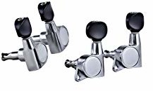 Ortega Guitars ORTEGA Ukulele zestaw do strojenia, Die-Cast, czarne przyciski,