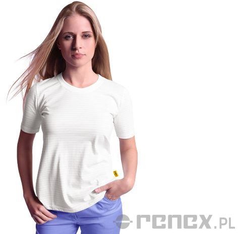 RENEX Sp. z o.o. T-SHIRT ESD 050 BIAŁY ROZMIAR 2XS (KRÓTKI RĘKAW)