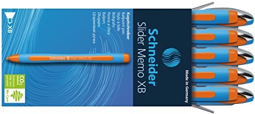 Schneider Slider Memo XB długopis ze skuwką, kolor niebieski, opakowanie 10 sztuk 150206