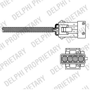 DELPHI Sonda lambda DELPHI ES10795-12B1