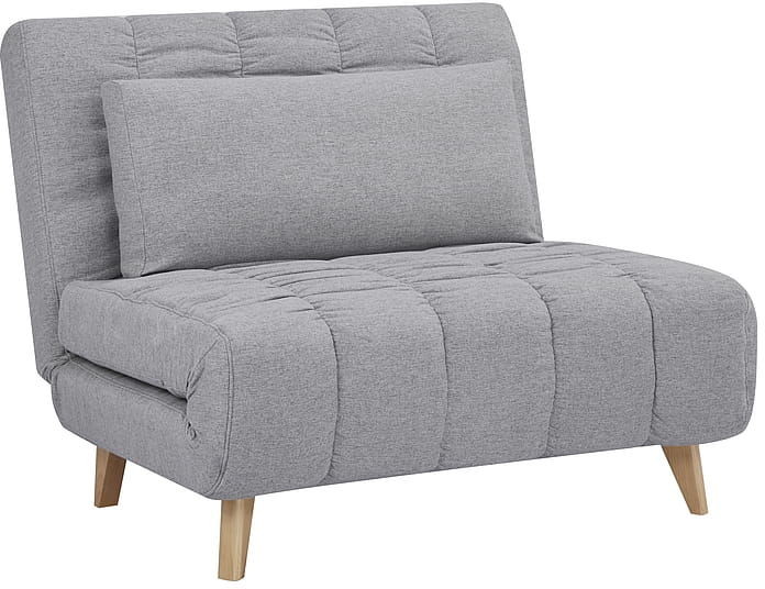 Signal meble Fotel BILLY szary rozkładany BILLYSZ