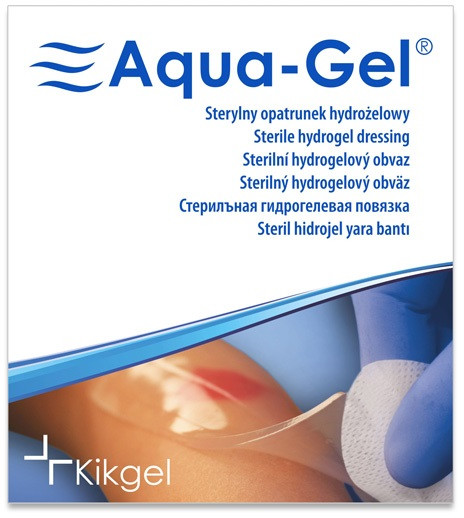 Kikgel Opatrunek hydrożelowy AQUA-GEL 6 x 12 cm, 5 szt. NN-MKI-AP06-001