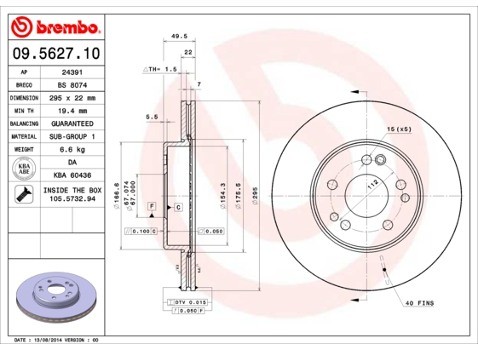 BREMBO 09.5627.10