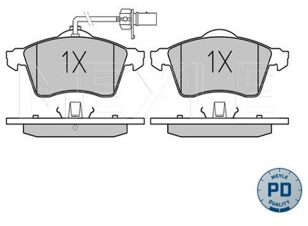 Wulf Gaertner Autoparts Zestaw klocków hamulcowych, hamulce tarczowe Wulf Gaertner Autoparts 025 218 8519/PD