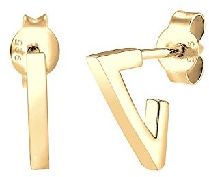 Elli Damskie kolczyki na sztyfcie kwadratowe Creole  srebro 925, srebro 0308272916