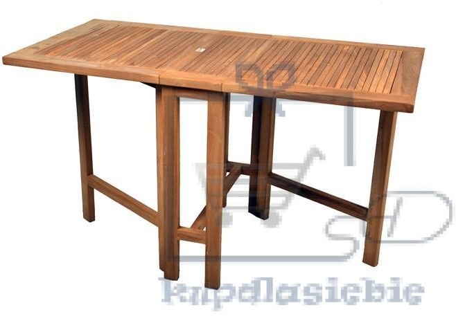 Divero Stół drewniany ogrodowy składany DIVERO z drewna teakowego