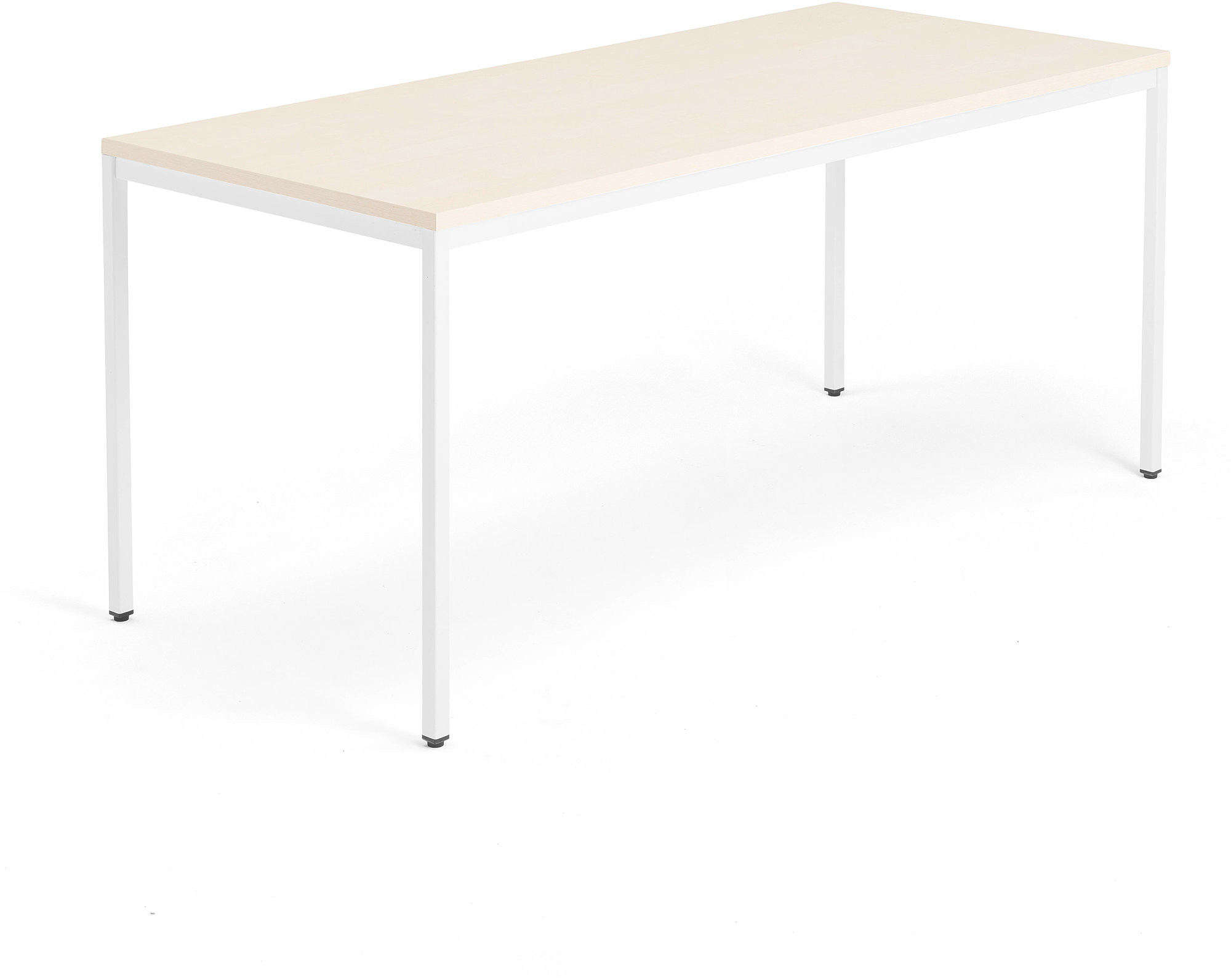 AJ Biurko Modulus rama 4 nogi 1800x800 mm biała rama brzoza 1611532