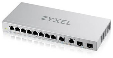 Zyxel Przełącznik niezarządzalny XGS1010-12-ZZ0101F 8-Port GbE1G + 2-Port 2.5G + 2-Port SFP+