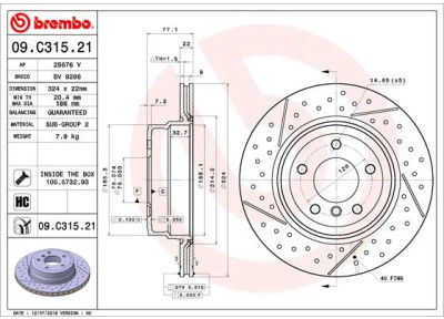 BREMBO 09.C315.21 09.C315.21
