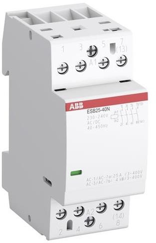 ABB 1SAE231111R0640 - 4-biegunowy stycznik instalacyjny ESB25-40N-06 25A 230V
