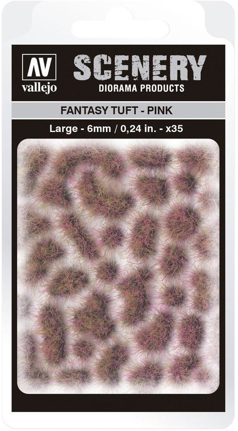 Vallejo Kępki samoprzylepne różowe - Fantasy Tuft Pink 6mm / 35 szt. Vallejo SC433