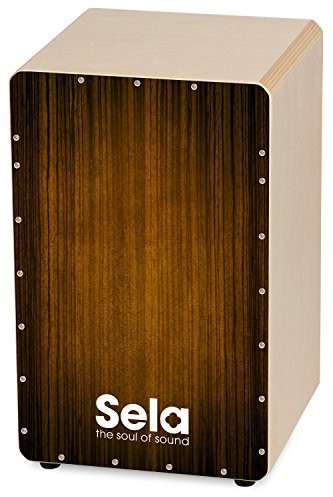 Sela 051 Varios Brown Snare Cajon z systemem Snare, odpowiedni dla początkujących i zaawansowanych, Made in Germany SE 051