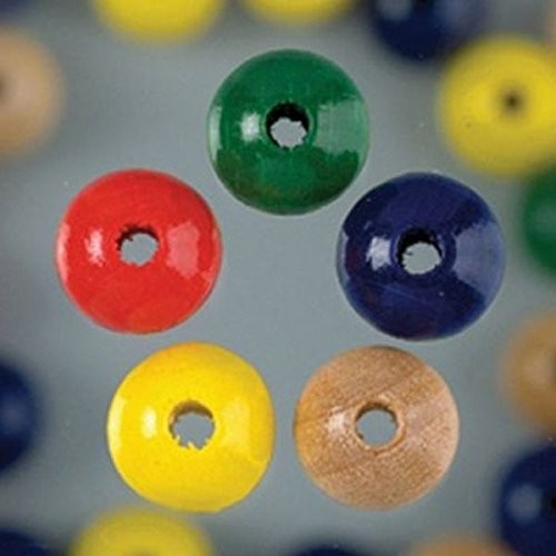 efco Koraliki drewniane w 22 kolorach,  14 mm, otwór 3,0 MM, 1 opakowanie = 20 szt. 1401200