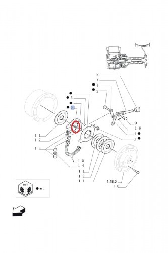NEW HOLLAND CASE Sprężyna CNH F0NN2N320AB - 81866505 81866505