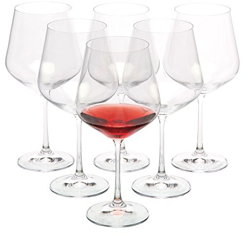 Bohemia Cristal-częściowy zestaw czerwone kieliszki do wina, pojemność 570 ML Vanilla Season wanaka (nowa Zelandia) (H1300400ZH1)