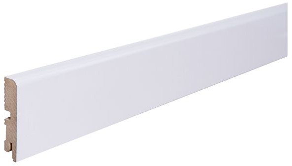 Listwa MDF połysk 8 x 200 cm biała
