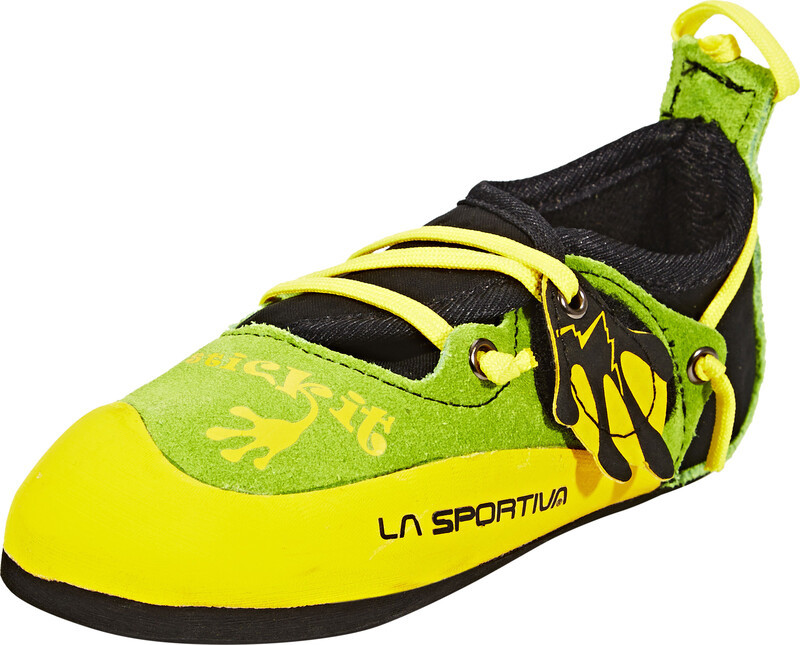 La Sportiva Stickit But wspinaczkowy Dzieci, lime/yellow EU 28-29 2021 Buty wspinaczkowe na rzepy 802-28